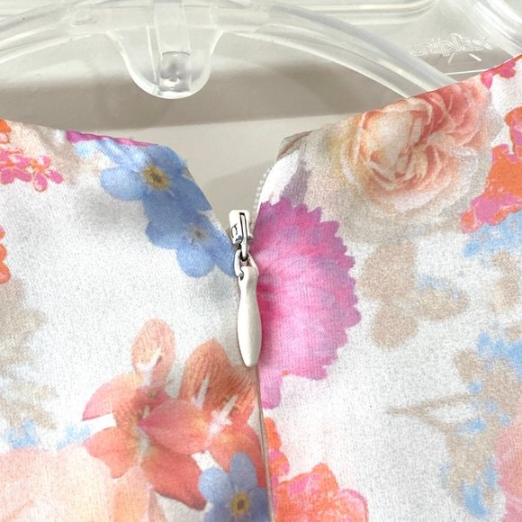 NEW ASOS Midi Floral Pleated Dress - Picture 4 of 5